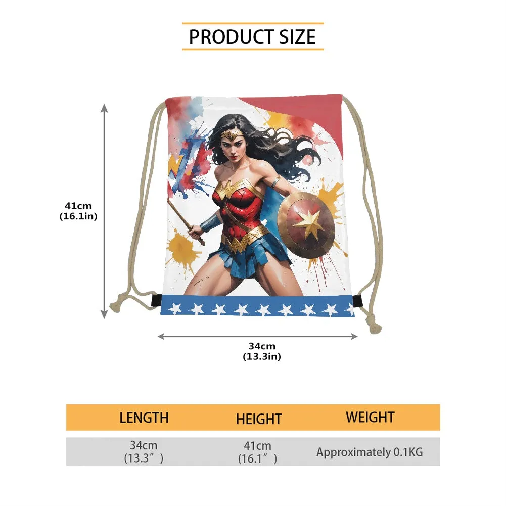 Wonder Woman Drawstring Bag