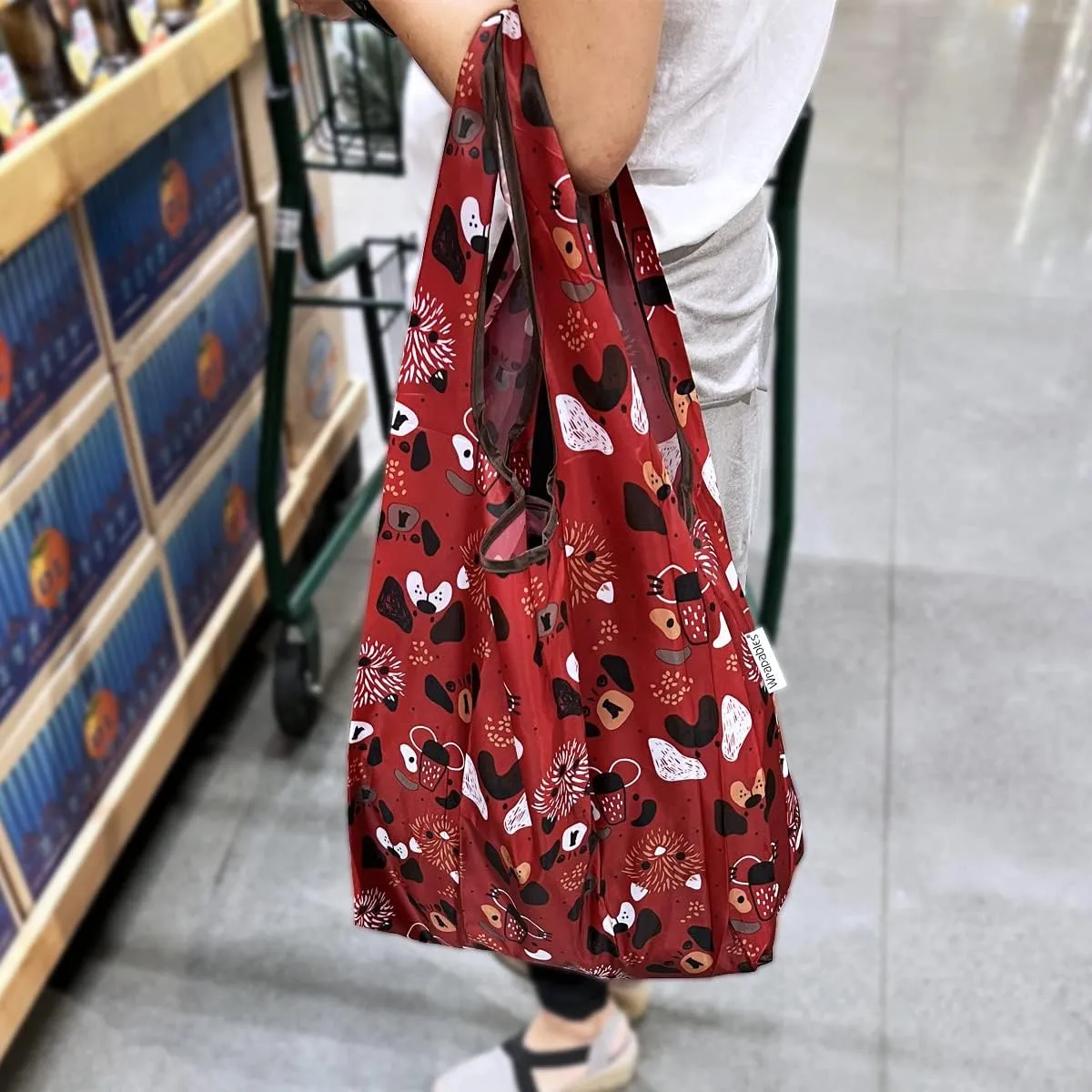 Wrapables JoliBag Collection Reusable Shopping Bag (Set of 2)