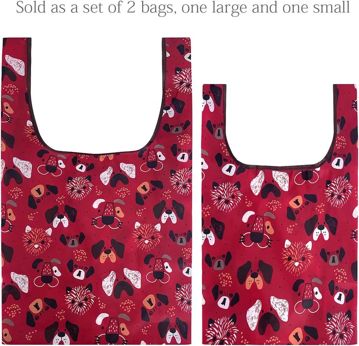 Wrapables JoliBag Collection Reusable Shopping Bag (Set of 2)