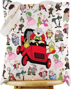 WZMPA Funny Mr. Toad Tote Bag Mr. Toad & Ichabod Fans Gift Mr. Toad Shopping Grocery Bag Mr. Toad Merchandise