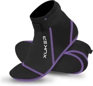 XUKER Neoprene Socks, 3mm Beach Volleyball Sand Soccer Wetsuit Socks Water Booties for Diving Snorkeling Kayaking Paddling