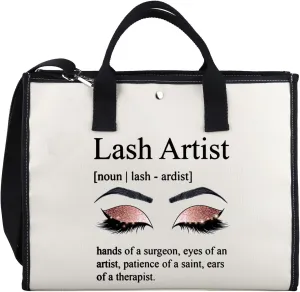 XYANFA Lash Artist Tech Tote Bag Gifts Eyelashes Stylist Extension