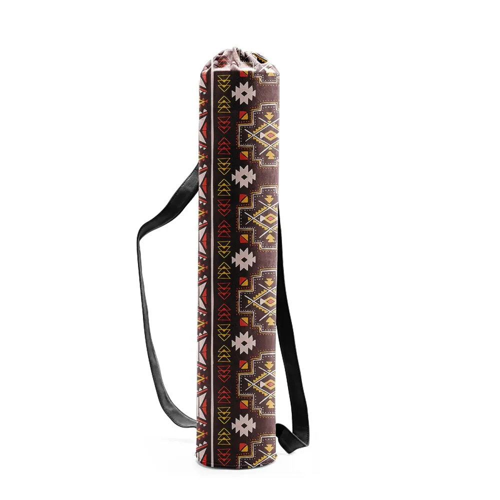 Yoga Mat Carrying Bags In 29 Different Colors And Patterns You Choose Gypsy Mandalas Plants Flowers Aztec Print Birds Canvas Drawstring Fashion Gym Accessory