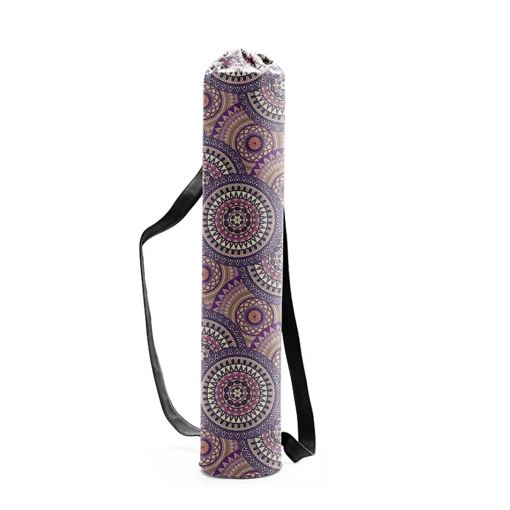 Yoga Mat Carrying Bags In 29 Different Colors And Patterns You Choose Gypsy Mandalas Plants Flowers Aztec Print Birds Canvas Drawstring Fashion Gym Accessory