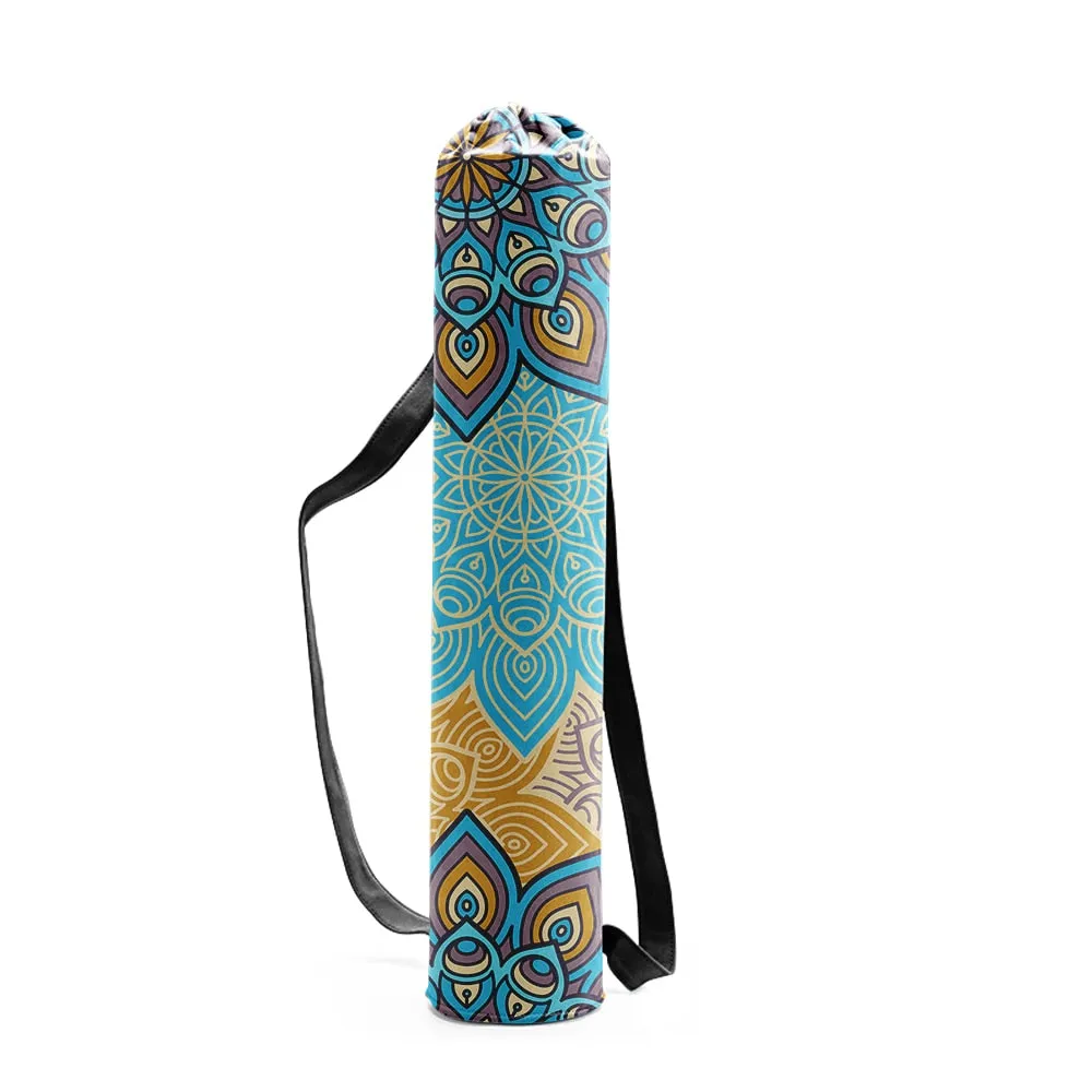 Yoga Mat Carrying Bags In 29 Different Colors And Patterns You Choose Gypsy Mandalas Plants Flowers Aztec Print Birds Canvas Drawstring Fashion Gym Accessory