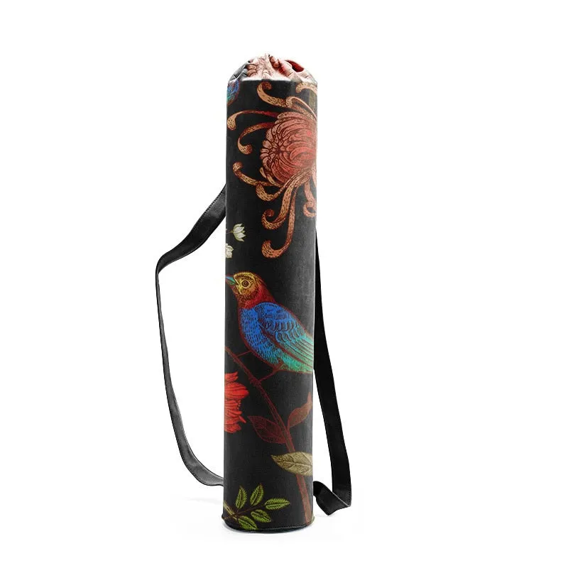 Yoga Mat Carrying Bags In 29 Different Colors And Patterns You Choose Gypsy Mandalas Plants Flowers Aztec Print Birds Canvas Drawstring Fashion Gym Accessory