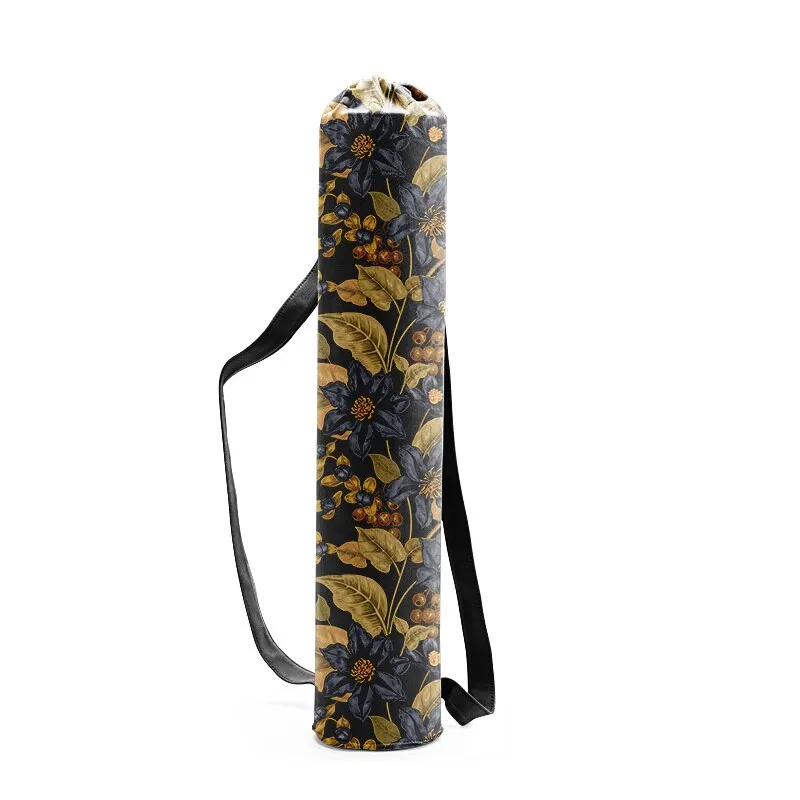 Yoga Mat Carrying Bags In 29 Different Colors And Patterns You Choose Gypsy Mandalas Plants Flowers Aztec Print Birds Canvas Drawstring Fashion Gym Accessory