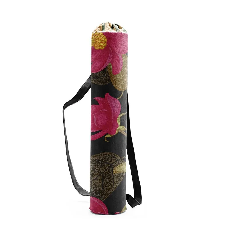 Yoga Mat Carrying Bags In 29 Different Colors And Patterns You Choose Gypsy Mandalas Plants Flowers Aztec Print Birds Canvas Drawstring Fashion Gym Accessory