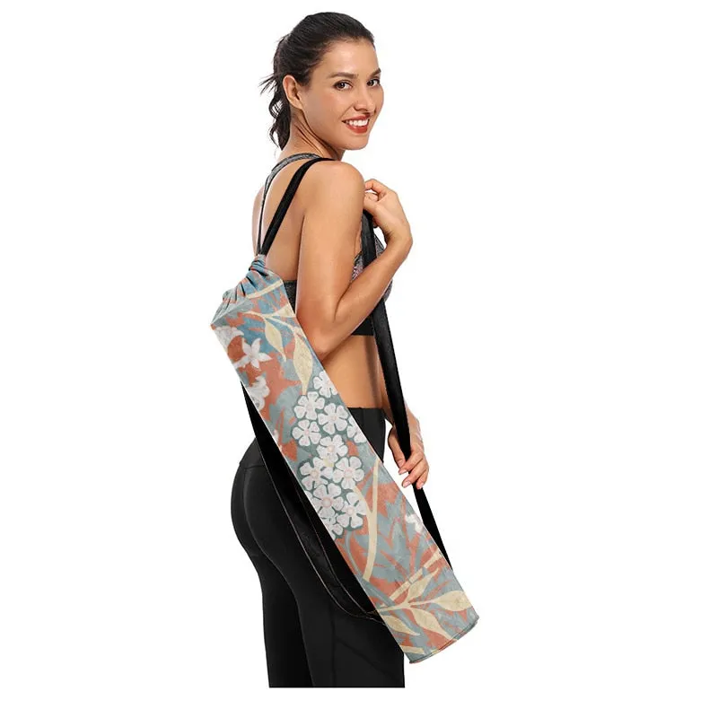 Yoga Mat Carrying Bags In 29 Different Colors And Patterns You Choose Gypsy Mandalas Plants Flowers Aztec Print Birds Canvas Drawstring Fashion Gym Accessory