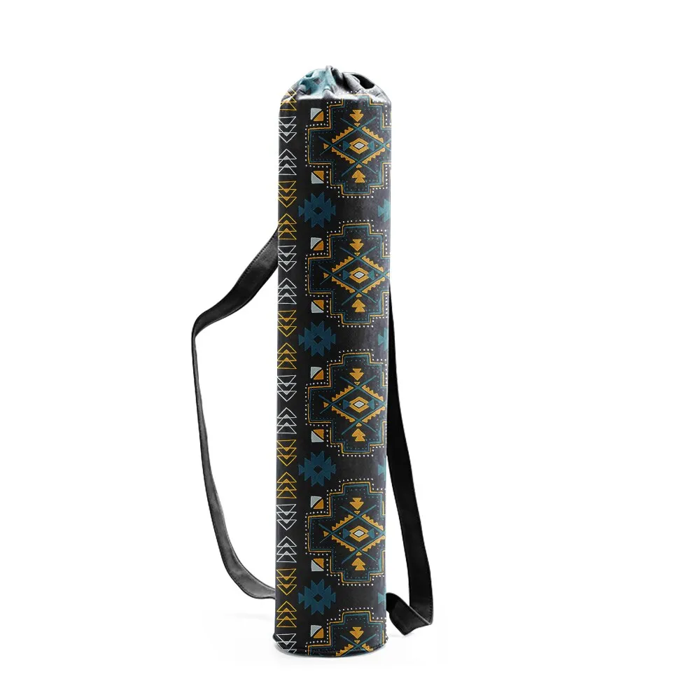 Yoga Mat Carrying Bags In 29 Different Colors And Patterns You Choose Gypsy Mandalas Plants Flowers Aztec Print Birds Canvas Drawstring Fashion Gym Accessory