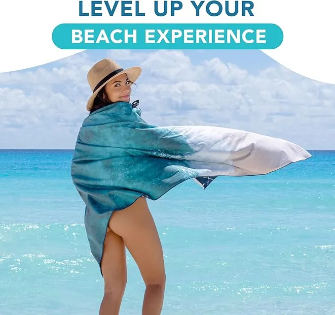Youphoria Microfiber Travel Towel Fast Drying Lightweight - Quick Dry Towel for Camping, Beach, Backpacking, Hiking & Sport