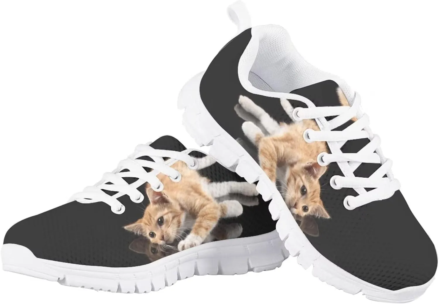 Yzaoxia Little/Big Kids Tennis Shoes for Girls Breathable Mesh Sneakers Lightweight Running Shoes Size 11-3