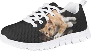 Yzaoxia Little/Big Kids Tennis Shoes for Girls Breathable Mesh Sneakers Lightweight Running Shoes Size 11-3