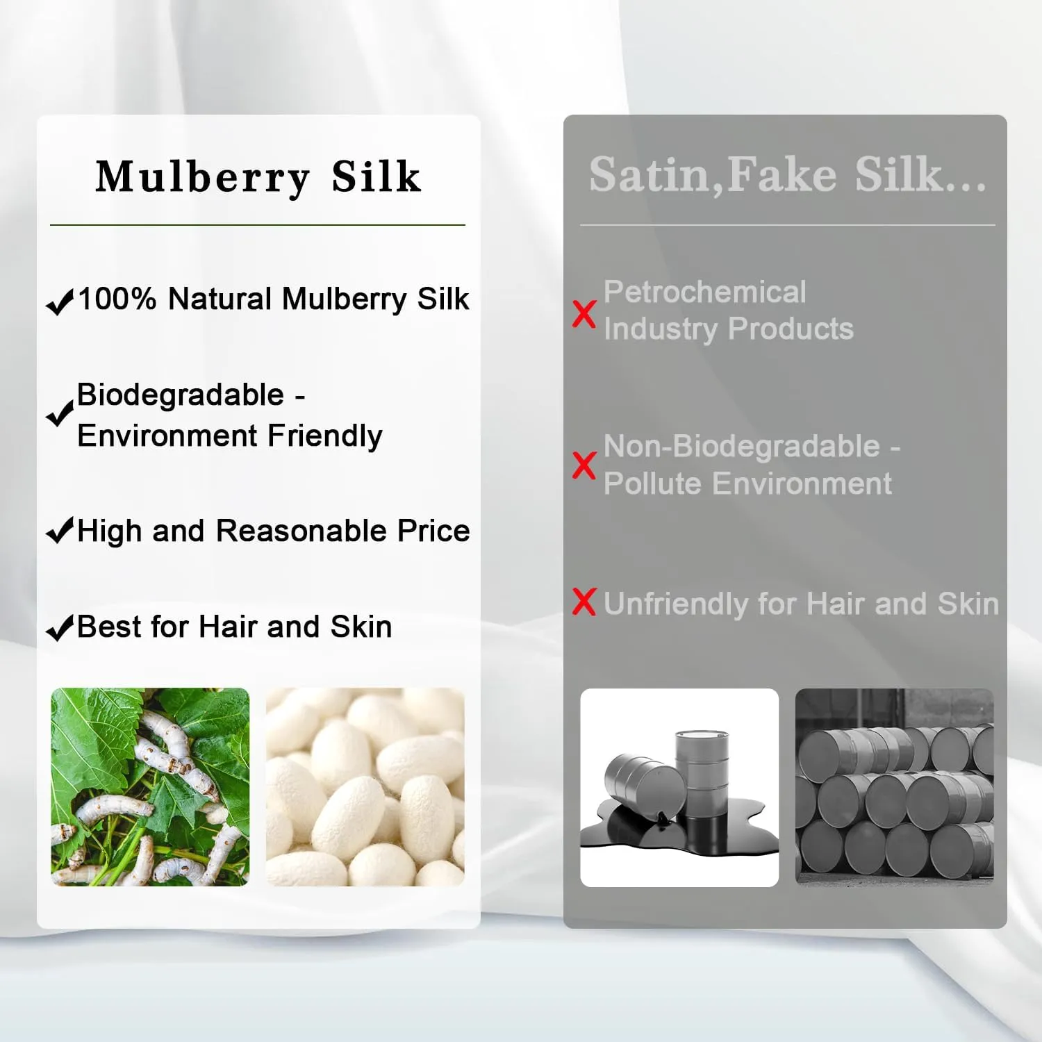 ZIMASILK 100% Pure Mulberry Silk Pillowcase for Hair and Skin Health,Soft and Smooth,Both Sides Premium Grade 6A Silk,600 Thread Count,with Hidden Zipper,1pc(Standard 20''x26'',Olive Green)