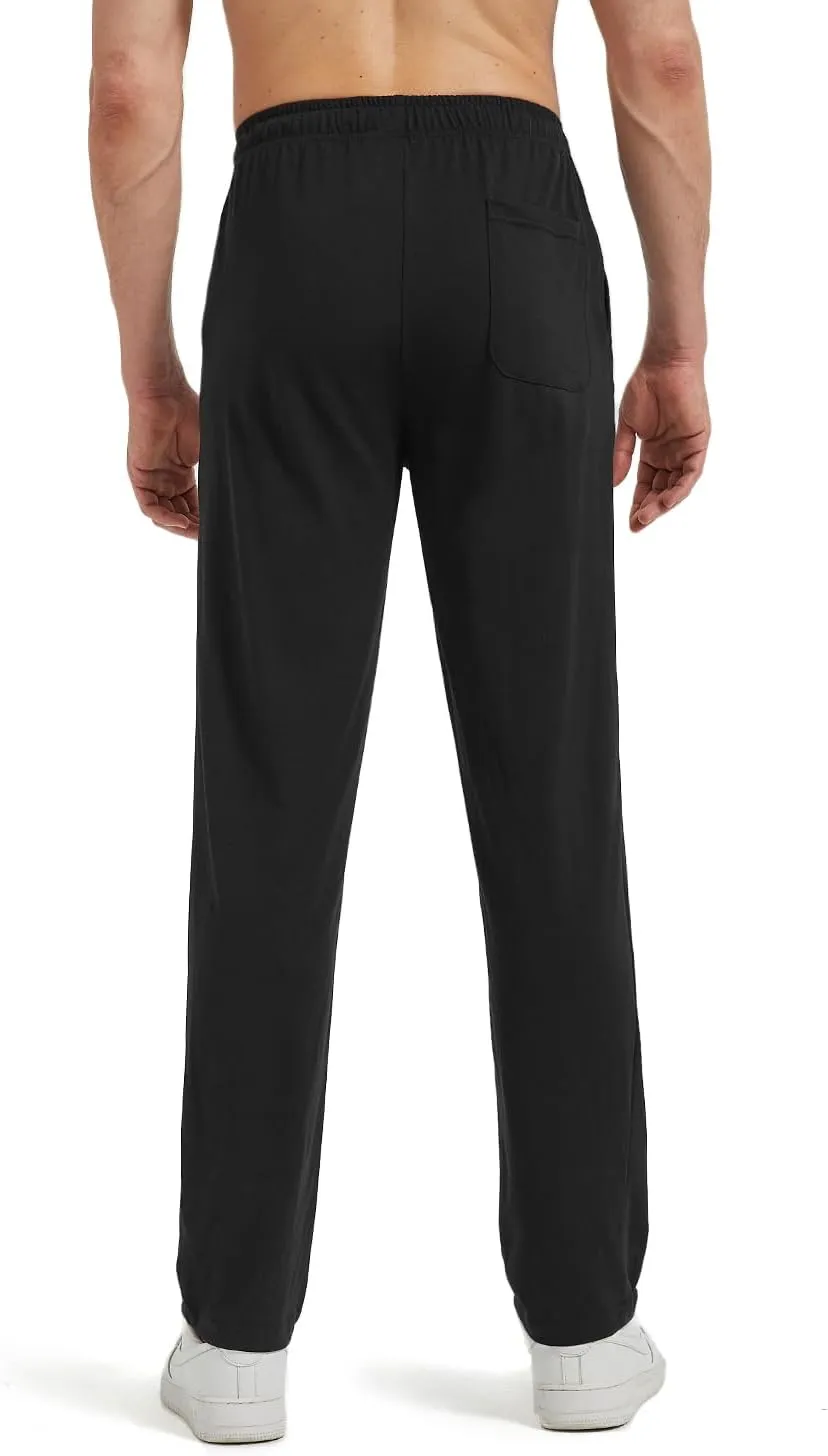 Zylioo Extra Long Sweatpants for Men Tall,Mens Black Sweatpants Long 34 Inch Inseam,Mens Joggers Tall Size